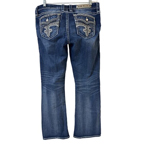 Rock Revival Denim - Rock Revival Glade, Easy Boot, Size 31 Well Loved! Tearing On Left Back Pocket